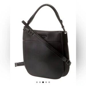 Prada Margit Leather Bag - Black Monochrome EUC